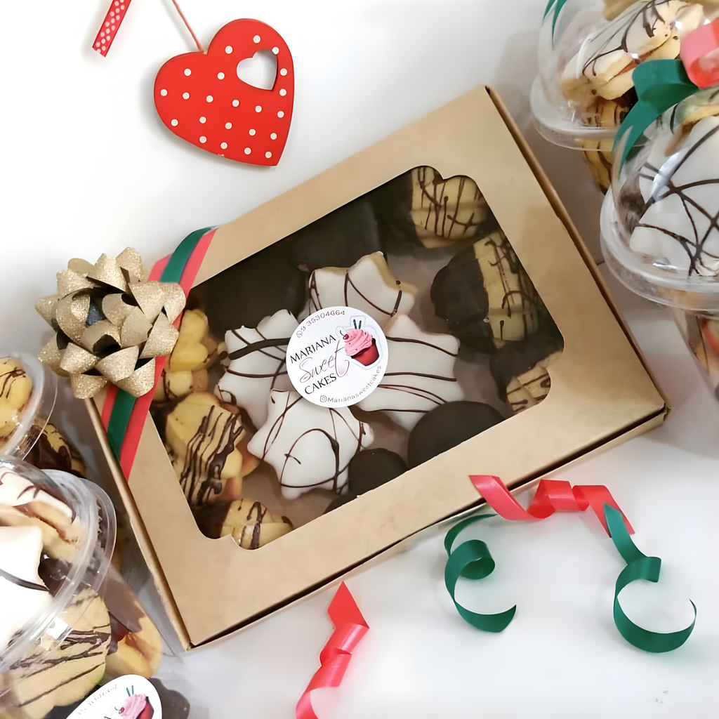 caja para 6 alfajores medidas 19.5x14.5x2.5 cm
